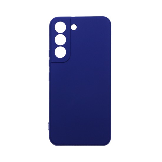 Silicone Case with Camera Shield for Samsung Galaxy S22 Dark Blue